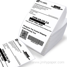 4X6 Fanfold Self Adhesive Thermal Transfer Shipping Labels